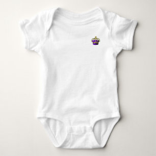 Purple Gold Crown Princess Prince Queen King Royal Baby Bodysuit