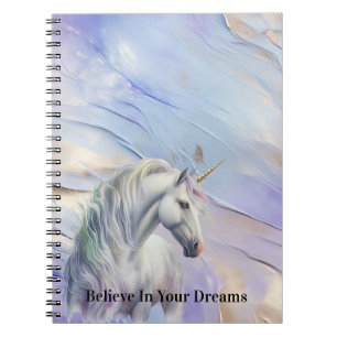 Purple Gold Dream Unicorn  Notebook
