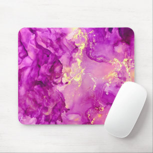 Purple Gold Electric Storm   Trendy, Feminine Mouse Mat