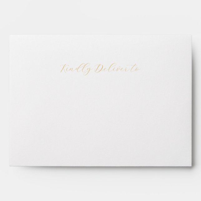 Purple & Gold Elegant Quinceañera Envelope (Front)