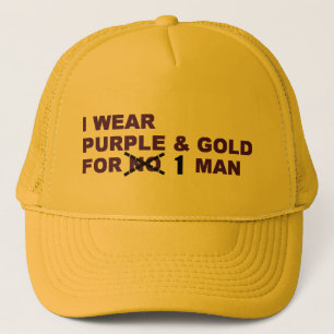 Purple & Gold Favre Hat