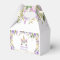 Purple Gold Floral Unicorn Birthday Favour Box