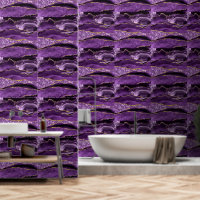 Purple Gold Glitter Sparkly Geode Marble