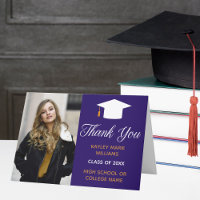 Purple Gold Graduation Photo 2026 Graduate