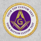Purple Gold Grand Lodge Square and Compass Masonic