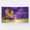 Purple Gold High Heel Shoe Ethnic Girl Baby Shower