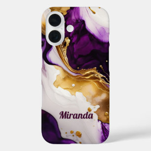 Purple Gold Infusion iPhone 16 Case