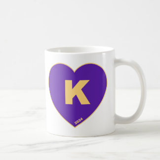 Purple & Gold K-Heart Mug