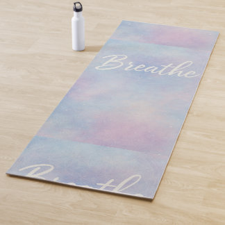 Purple & Gold Marble Yoga Mat – Elegant 
