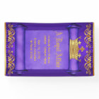 Purple Gold Royal Crown Banner