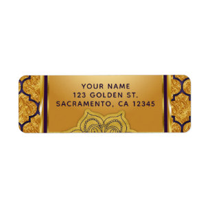 Purple & Gold Royal Indian Arabian Moroccan Party