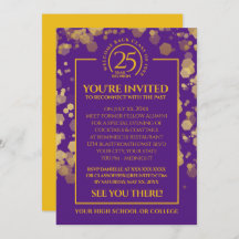 Purple & Gold School Class Reunion