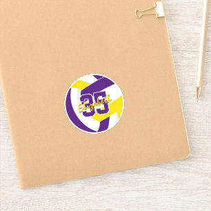purple gold volleyball team colours 