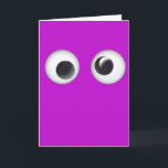 Purple Googly Eyes Happy Birthday Card<br><div class="desc">A purple googly eyes birthday card for kids,  which you can personalise inside with your own message to the birthday recipient. Please note the eyes are a design and not actual googly eyes. This cute purple birthday card for kids would make a funny card for daughter,  niece,  etc.</div>