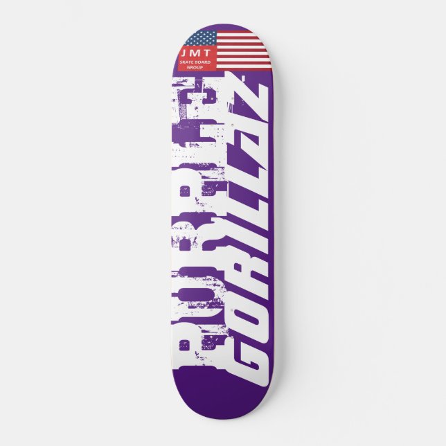 PURPLE GORILLAZ Skateboard (Front)