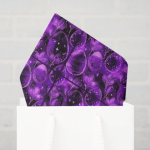 Purple Gothic Easter Pattern Tissue Paper