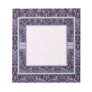 Purple Gothic Grunge Elegant Notepad