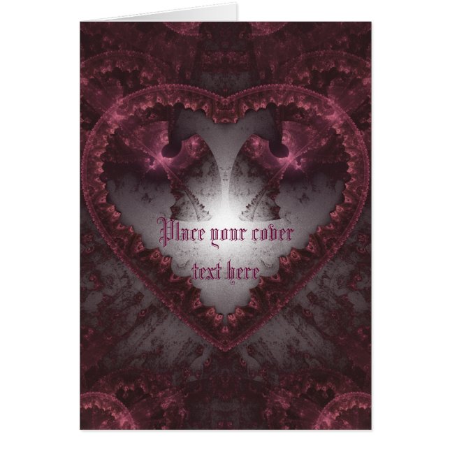 Purple Gothic Heart 001 (Front)