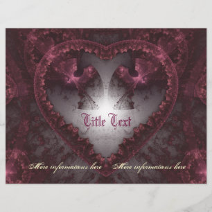 Purple Gothic Heart 001 Flyer