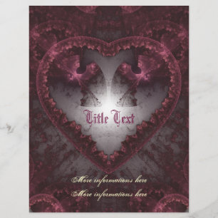 Purple Gothic Heart 001 Flyer