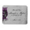 Purple Gothic Owl Posh Wedding Save the Date