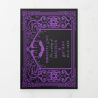 Purple Gothic Vampire Cathedral Wedding QR Code