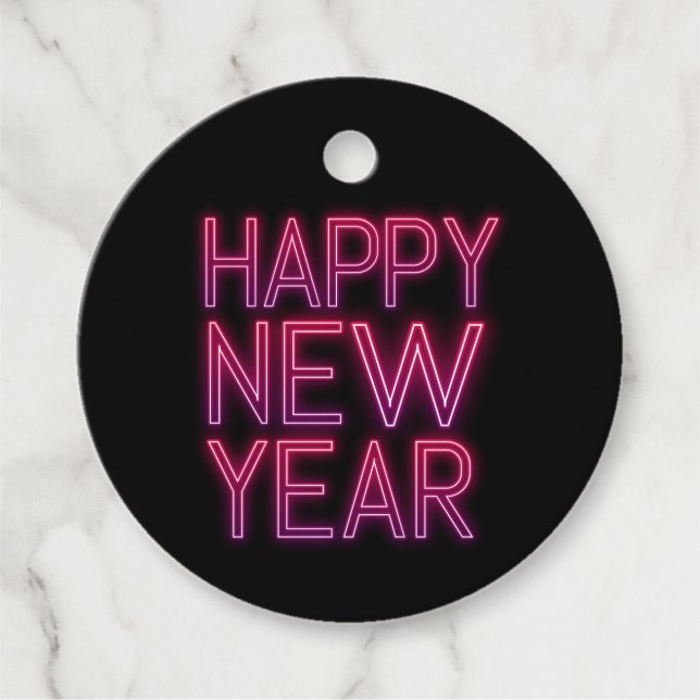 Purple Gradient New Year Favour Tags (Front)