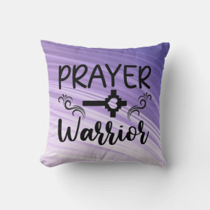 Purple Gradient Prayer Warrior Cushion