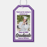 Purple Graduate Photo Personalised Graduation
