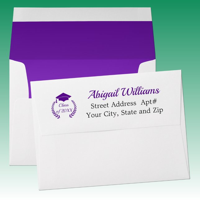 Purple Graduation Cap and Laurel Envelope (Creator Uploaded)