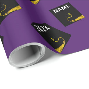 Purple Graduation Gift Wrapping Paper