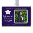 Purple Graduation Photo Inspirational Quote Custom