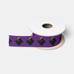 Purple Graduation Satin Ribbon