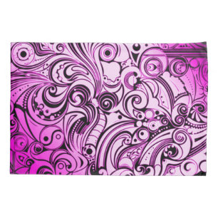 Purple Graffiti Airbrush Art Pillowcase