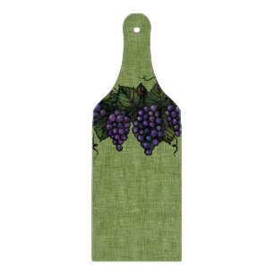 Purple Grapes, Glass Cutting Board Paddle