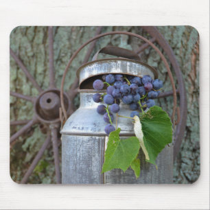 Purple Grapes in Milk Pitcher Mouse Mat