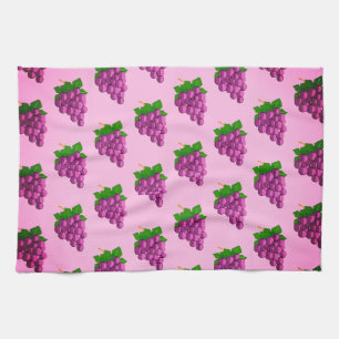 Purple Grapes Kitchen Towel