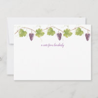 Purple Grapes, Leaves, and Grapevine Monogram