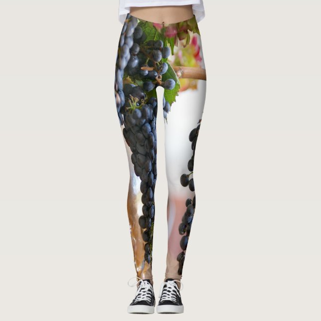 Purple Grapes Leggings (Front)