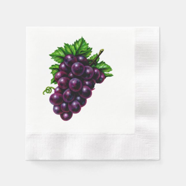 Purple Grapes Napkin (Front)