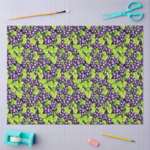 Purple Grapes on a Vine Tissue Paper