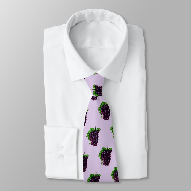 Purple Grapes Tie (Tied)