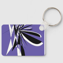 purple graphic keychain / Graphic Keychain
