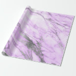 Purple Gray Silver White Marble Shiny Glam Wrapping Paper<br><div class="desc">Minimalism and elegance according to acctual interior decor trends. 
 For Many Occasions</div>