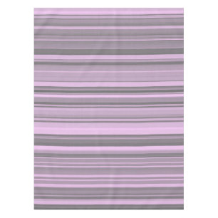 Purple Gray Stripes Tablecloth