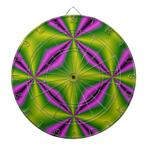 purple green Abstract Rainbow-Art Dartboard