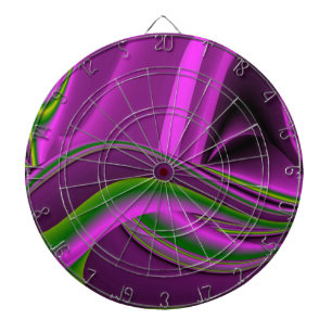 purple green Abstract Rainbow-Art Dartboard