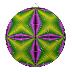 purple green Abstract Rainbow-Art Dartboard