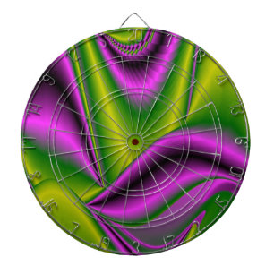 purple green Abstract Rainbow-Art Dartboard