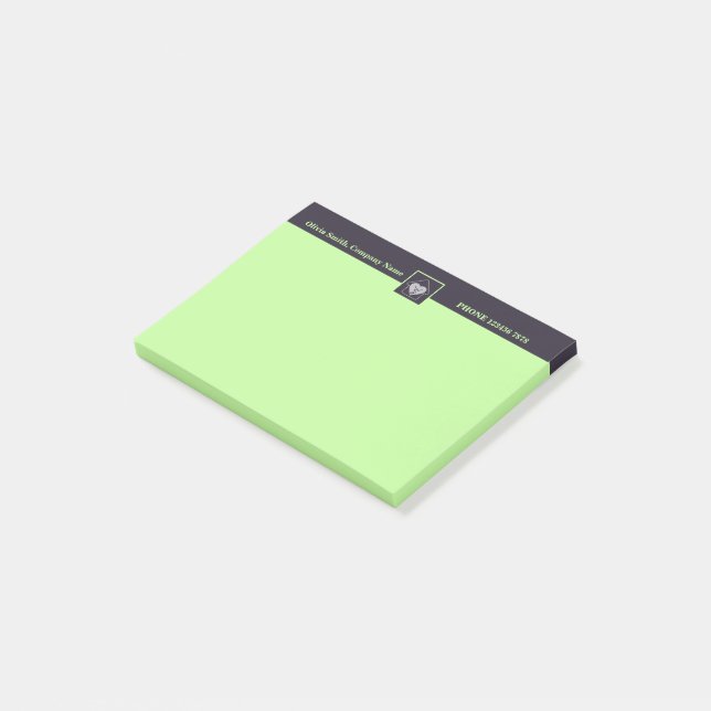 Purple & Green Aged Care Promotional Swag  Post-it Notes (Angled)